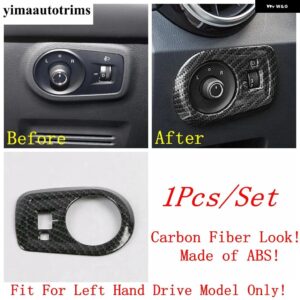 カーボンルックカー ABS ピラースピーカー/ウィンドウリフトボタン/エアコンベントカバー トリム MG ZS EV 2018 - 2023 - Model C