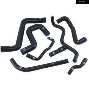 シリコンインテークホース V W ゴルフ GT I MK2 1.8 8V PB コード 1987-1991 9個 - K8-103-104 BLACK