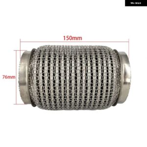 ステンレス SUS304 排気フレックスパイプチューブフレックスカプラーインターロック付きスーパーフレキシブル 63X100MM 76X100MM 76X200MM - 76X150mm