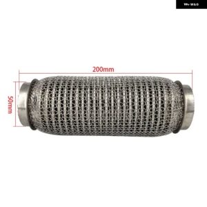 ステンレス SUS304 排気フレックスパイプチューブフレックスカプラーインターロック付きスーパーフレキシブル 63X100MM 76X100MM 76X200MM - 50x200MM