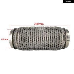 ステンレス SUS304 排気フレックスパイプチューブフレックスカプラーインターロック付きスーパーフレキシブル 63X100MM 76X100MM 76X200MM - 63x200MM