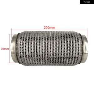 ステンレス SUS304 排気フレックスパイプチューブフレックスカプラーインターロック付きスーパーフレキシブル 63X100MM 76X100MM 76X200MM - 76X200MM