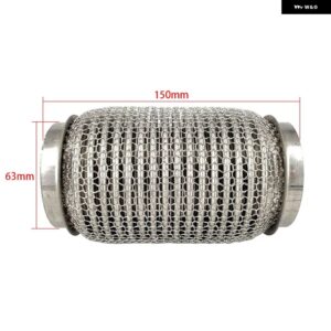 ステンレス SUS304 排気フレックスパイプチューブフレックスカプラーインターロック付きスーパーフレキシブル 63X100MM 76X100MM 76X200MM - 63X150mm