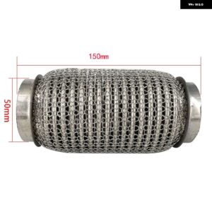 ステンレス SUS304 排気フレックスパイプチューブフレックスカプラーインターロック付きスーパーフレキシブル 63X100MM 76X100MM 76X200MM - 50x150MM