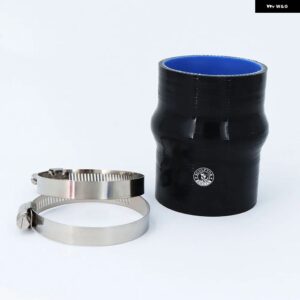 ストレートハンプシリコンホース インタークーラーターボカプラーチューブインテークパイプID:51MM 57MM 63MM 70MM 76MM - ID 51mm Black
