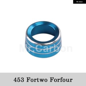 バックミラー アジャスター ノブ 装飾 カバー メルセデス スマート 453 フォーツー フォーフォー インテリア スタイリング - blue