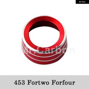 バックミラー アジャスター ノブ 装飾 カバー メルセデス スマート 453 フォーツー フォーフォー インテリア スタイリング - red