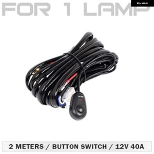 フォグライト 3 列 LED ライトバーオフロード LED バー 10 20インチ コンボ黄色 LED ワークライトバー LADA トラック SUV ATV 4X4 4WD 12V 24V - 1PCS Wire Harness