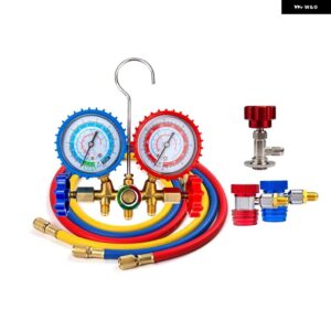 R134A R12 R22 R404A A/C マニホールドゲージセット ホース 付き /自動車用エアコン - Set 6