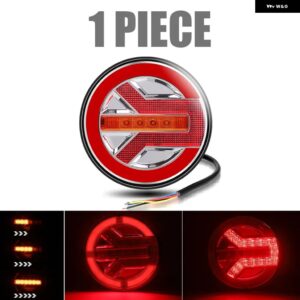 5.5インチ ラウンド LED テールライト 12V 24V トラックリア テールライト バン RV トラックトレーラーピックアップ ダイナミック ウィンカーストップ - 1PC