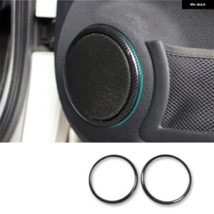 カースタイリング 装飾 カバー シェルカーボン インテリア ABS ステッカー オールドスマート 451 フォーツー - Door horn