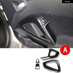 カースタイリング 装飾 カバー シェルカーボン インテリア ABS ステッカー オールドスマート 451 フォーツー - Door armrest 4pcs A