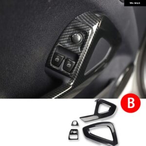 カースタイリング 装飾 カバー シェルカーボン インテリア ABS ステッカー オールドスマート 451 フォーツー - Door armrest 4pcs B