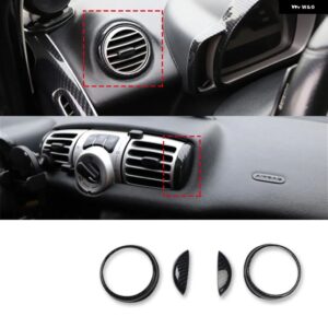 カースタイリング 装飾 カバー シェルカーボン インテリア ABS ステッカー オールドスマート 451 フォーツー - Front air outlet