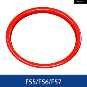 自動車内装 ステアリングホイール デコレーションカバー ステッカー ミニクーパー F55 F56 F57 カーデコレーション - red