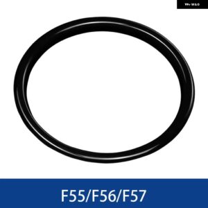 自動車内装 ステアリングホイール デコレーションカバー ステッカー ミニクーパー F55 F56 F57 カーデコレーション - black