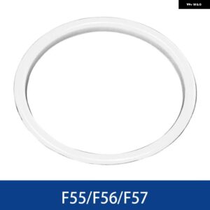 自動車内装 ステアリングホイール デコレーションカバー ステッカー ミニクーパー F55 F56 F57 カーデコレーション - White