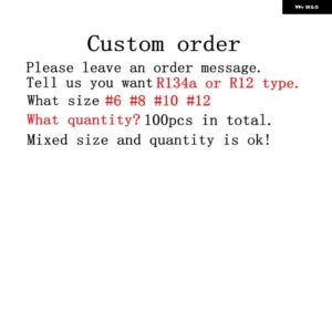 アルミ圧着フェルールオートエアコンスタンダード/低バリア冷媒ホース 3/8インチ 1/2インチ 5/8インチ 3/4インチ - Custom order
