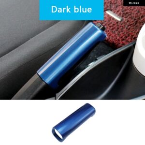 カーギアレバー ハンド ブレーキレバー 装飾 ステッカー カーボンカバー スマート フォーツー フォーフォー 453 内装 - Handbrake-dark blue
