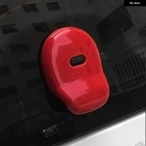 トランク ハンドルカバー 装飾 ステッカー ガラスハンドルシェル NEW スマートフォーツー 453 外装 - red