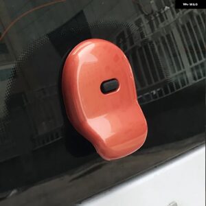 トランク ハンドルカバー 装飾 ステッカー ガラスハンドルシェル NEW スマートフォーツー 453 外装 - Orange