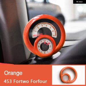 タコメーター 装飾 カバー ステッカー パーツ メルセデススマート 453 フォーツーフォーフォースタイリング - Orange