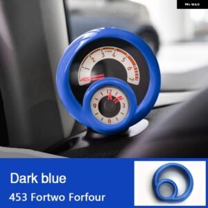 タコメーター 装飾 カバー ステッカー パーツ メルセデススマート 453 フォーツーフォーフォースタイリング - Dark blue