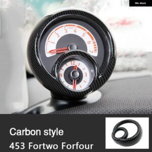 タコメーター 装飾 カバー ステッカー パーツ メルセデススマート 453 フォーツーフォーフォースタイリング - CARBON