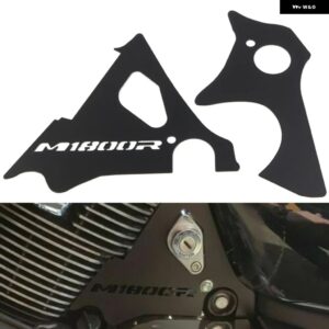 スズキ バイク CNC エンジン サイド カバー フレーム フィラー キーホール ブルバード M109R/イントルーダー M1800R / VZR - black