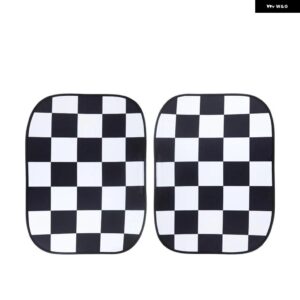 ミニクーパークラブマン R55 R56 R60 R61 F54 F55 F56 F60 サンルーフサンシェードカバー サンルーフバイザーシェード熱 LSOLATE - Black white check