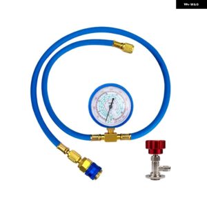 R134A R22 R410A R404A 冷媒充填ホース ゲージ再充填測定ツール付き - Set 1