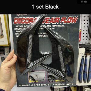 2個 サイド エアベント 換気グリルカバー 吸気フード装飾外装 ステッカー アクセサリー