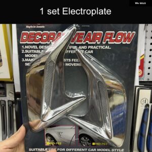 2個 サイド エアベント 換気グリルカバー 吸気フード装飾外装 ステッカー アクセサリー