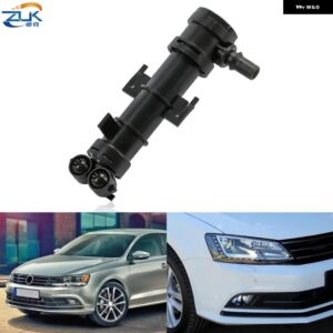 フロントバンパー ヘッドライト ヘッドランプ ウォッシャーノズル VW ジェッタ 2015-18 MK6 ヘッドライト ランプ水スプレージェットポンプ - Left Side