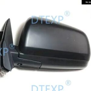 LHD 無塗装カーボン サイドミラー ランサー EX 2007-2019 5ワイヤー オートフォールド パーキング ガラス フォルティス GT CX CY CZ - Left no painting