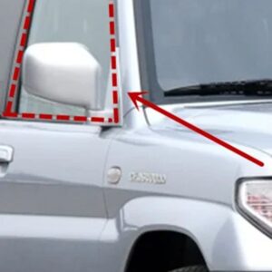 5ドア ガラス シル シール パジェロ ミニ H60 H70 MR351331 ウィンドウ ラン チャンネル モンテロ ピニン ウェザー ストリップ ショーグン IO - Front Right