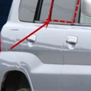 5ドア ガラス シル シール パジェロ ミニ H60 H70 MR351331 ウィンドウ ラン チャンネル モンテロ ピニン ウェザー ストリップ ショーグン IO - Rear Right