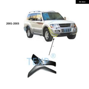 フロントバンパー ボード パジェロ V73 フロントバンパー エクステンション モンテロ 2000-2003 V75 V77 MR520209 SHOGUN 5ドア - 2 PCS