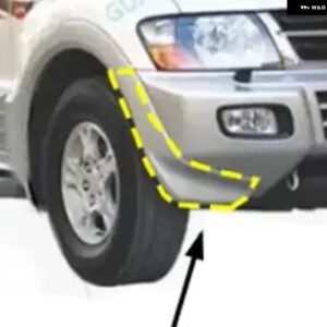 フロントバンパー ボード パジェロ V73 フロントバンパー エクステンション モンテロ 2000-2003 V75 V77 MR520209 SHOGUN 5ドア - Right Side