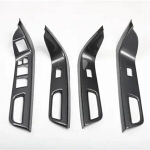 LHD WINDOWS スイッチ カバー ステッカー ランサー CY カーボン ボード FORTIS GT CXドア デコレーション プレート EVO 10 X - Window Switch