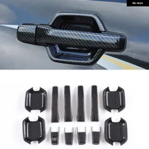 4 8 12個ドアアウトサイドハンドル パジェロ V70 V90 V80 V60 クロームモンテロ V97 V73 V87ドア ボウルカーボン ステッカー - carbon 12