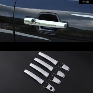 4 8 12個ドアアウトサイドハンドル パジェロ V70 V90 V80 V60 クロームモンテロ V97 V73 V87ドア ボウルカーボン ステッカー - 8 pieces chrome