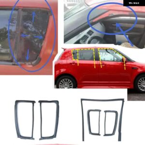 スズキ ドアゴム スイフト 2006-2011 窓マッドトラフスイフトプロテクターゴムウェザーシール アクセサリー - Front Left