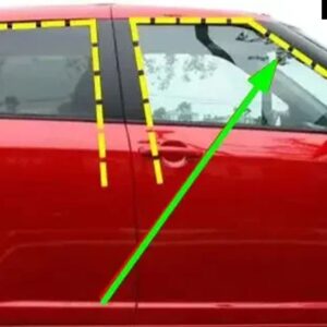 スズキ ドアゴム スイフト 2006-2011 窓マッドトラフスイフトプロテクターゴムウェザーシール アクセサリー - quarter window right