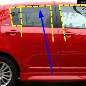 スズキ ドアゴム スイフト 2006-2011 窓マッドトラフスイフトプロテクターゴムウェザーシール アクセサリー - Rear Right