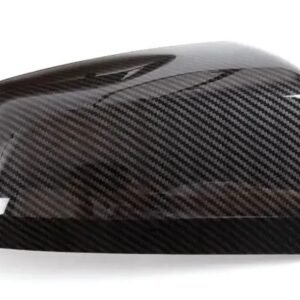2個 クロームカーボンサイドガラスシェル ステッカー パジェロ V90ペア SHOGUN V80 バックミラー カバー モンテロ - Pair Carbon