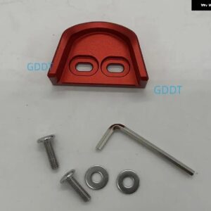 フルキット アルミロック テールドアダンパー パジェロ V73 V87 V93 V97 テールドアロック モンテロドア ロックコラム ネジ2本付き - Red Kit