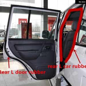 5ドア インナードアゴム パジェロ V30 MB684997 シール ストリップ モンテロ V20 1989-1999 防水 ペダルショーグン V40 - Rear Left