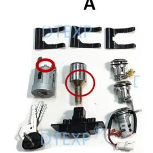 キット 2 モデル点火スペアタイヤドアロック パジェロ V20 1989-1999 シリンダーキーモンテロ V30 グローブボックス ロック 4G54 MR259111 - A old