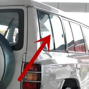 5ドア 1989-1999 リアサイドガラス窓ゴム パジェロ MB696541 シーリングゴムモンテロ垂直プロテクター - Right Side